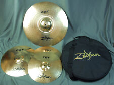 Pratos de passeio Zildjian ZBT 14" Hi Hats 16" Crash 20" com bolsa de transporte Zildjian comprar usado  Enviando para Brazil