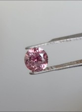 DIAMANTE NATURAL ROSA ROXO APRIMORADO TERRA EXTRAÍDA 1,06 CT VEJA VÍDEO REDONDO SOLTO comprar usado  Enviando para Brazil