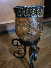 Windlicht mosaik glas gebraucht kaufen  Waldaschaff