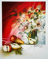 Fruits rouges lithographie d'occasion  Pluvigner