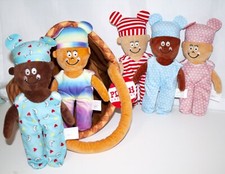 Set of 6 Basket of Babies, Multicultural Baby Dolls Plush, Toddlers, Children comprar usado  Enviando para Brazil