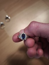 Saphir ring 925 gebraucht kaufen  Hann. Münden