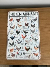 Rustic chicken alphabet for sale  LLANELLI