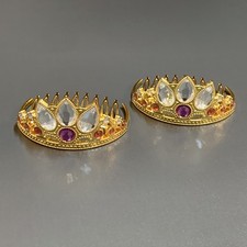 2 peças coroa tiara dourada para boneca American Girl 18" Disney princesa Rapunzel brinquedos comprar usado  Enviando para Brazil