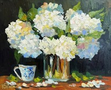 Hydrangea floral original for sale  Shipping to United States