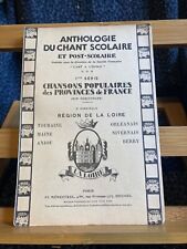 Anthologie chant scolaire d'occasion  Rennes