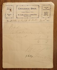 1932 croudace bros for sale  HASTINGS