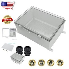 Caja Eléctrica Duradera Impermeable con Diseño Bisagras y Placa de Montaje 6.3x11.4 segunda mano  Embacar hacia Mexico
