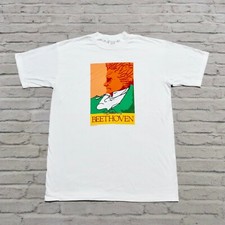 Camisa Beethoven Vintage Anos 90 Tamanho XXL Fabricada nos EUA Ponto Único Oneita Pianista comprar usado  Enviando para Brazil