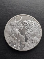 Silbermünze bulle bär gebraucht kaufen  Ahaus