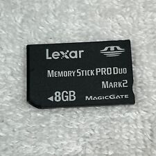 Usado, Cartão de memória Lexar 8GB Memory Stick Pro Duo Mark 2 para câmera Sony / PSP comprar usado  Enviando para Brazil