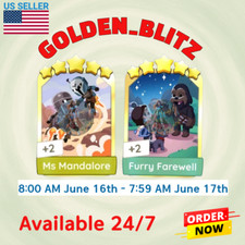 Ms Mandalore & Furry Farewell :- Gold Blitz - Adesivos Mono_Poly_Go ⚡️INSTANTÂNEO comprar usado  Enviando para Brazil