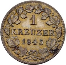 Bayern kreuzer 1845 gebraucht kaufen  München