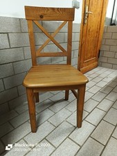 Stuhl kreuzstuhl massiv gebraucht kaufen  Berlin