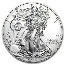 Moneda de 1 dólar American Eagle 2018 de plata de 1 oz BU* en stock segunda mano  Embacar hacia Argentina