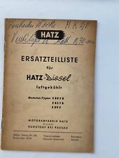 Riginal ersatzteilliste hatz gebraucht kaufen  Böbingen an der Rems