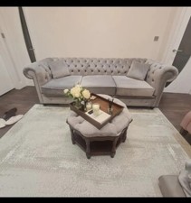 Seater grey silver for sale  BLACKBURN
