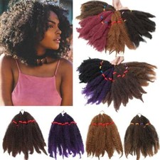 Kinky Marley Afro Twist extensões de cabelo trançado ombre inchado crochê mega grosso comprar usado  Enviando para Brazil