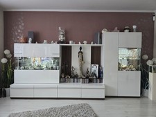 Wohnwand weiß hochglanz gebraucht kaufen  Reichertshausen