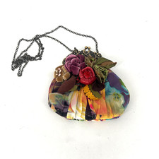 Mary Frances Jewel Bug Floral Mini Bolsa de Mão Pedra Minaudiere Frisada Boho Floral comprar usado  Enviando para Brazil
