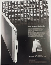 Anúncio impresso antigo para telefone Samsung!" Galaxy ALPHA ", usado comprar usado  Enviando para Brazil