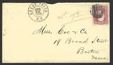 EUA 1862 CAPA GUERRA CIVIL LIMPA GRANDES QUEDAS NH COM GRELHA CIRCULAR EXTRAVAGANTE comprar usado  Enviando para Brazil