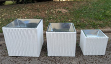 Polyrattan pflanzenkübel wei� gebraucht kaufen  Alfeld (Leine)