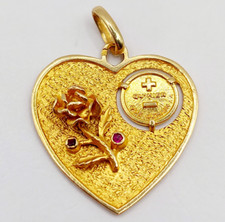 Pendentif médaille amour d'occasion  Paris II