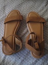 Ladies tan sandals for sale  WORTHING