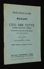Cosi fan tutte d'occasion Cosi fan tutte d'occasion  France