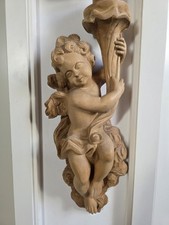 Holzschnitzerei putto engel gebraucht kaufen  Neunburg