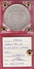 5 lire 1821 usato 5 lire 1821 usato Pescara