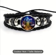 Bracelet cuir noir d'occasion  Hérouville-Saint-Clair