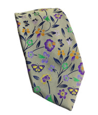 DUCHAMP LONDRES, UAU!! LINDA GRAVATA 'BORBOLETA FLORAL' MULTICOLORIDA, FREEPOST comprar usado  Enviando para Brazil