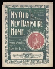 Usado, Partituras MY OLD NEW HAMPSHIRE HOME Sterling/Von Tilzer 1898 DAISY DUDLEY comprar usado  Enviando para Brazil