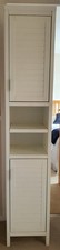 tall bathroom white cabinet for sale  BEACONSFIELD