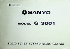 Sanyo model g3001 for sale  PERSHORE