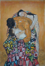 Usado, Pintura dourada exclusiva fina – Amantes, assinada por Gustav Klimt, com certificado de autenticidade comprar usado  Enviando para Brazil