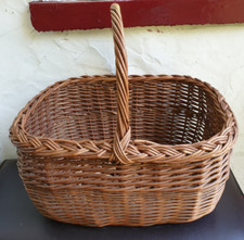 Vintage rectangular wicker for sale  MORPETH