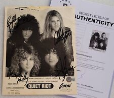 Quiet riot signed for sale  Minneapolis