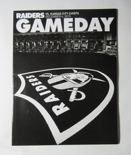 Gameday program oakland for sale  Fair Oaks