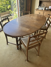 table x6 chairs dining for sale  ASHBOURNE