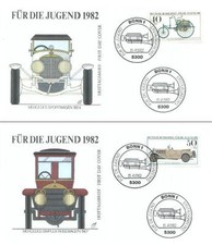 Używany, Germany 1982 FDC 1123-26 Samochody Cars Auto na sprzedaż  PL