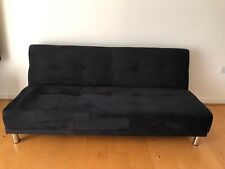 Navy velvet futon for sale  LONDON