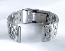 Pulseira de relógio engenheiro escovado extremidade reta 20mm Strait, aço inoxidável sólido, usado comprar usado  Enviando para Brazil
