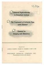 Offprint cover title Demerol Hydrochloride in Bronchial Asthma The Treatment 1st segunda mano  Embacar hacia Argentina