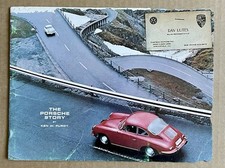 1964 Porsche 356 C "The Porsche Story" folheto da concessionária com cartão de visita comprar usado  Enviando para Brazil