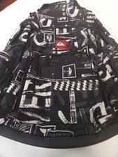 Mochila vintage Quiksilver Y2K preta branca anos 2000 surf comprar usado  Enviando para Brazil