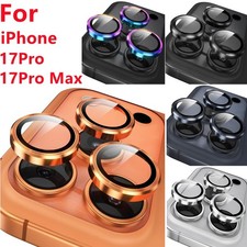 Protetor de lente de câmera de vidro temperado anel de metal para iPhone 17 Pro Max/17 Pro, usado comprar usado  Enviando para Brazil