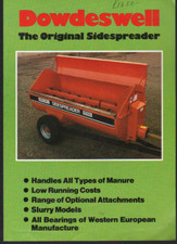 Dowdeswell sidespreader manure for sale  DRIFFIELD